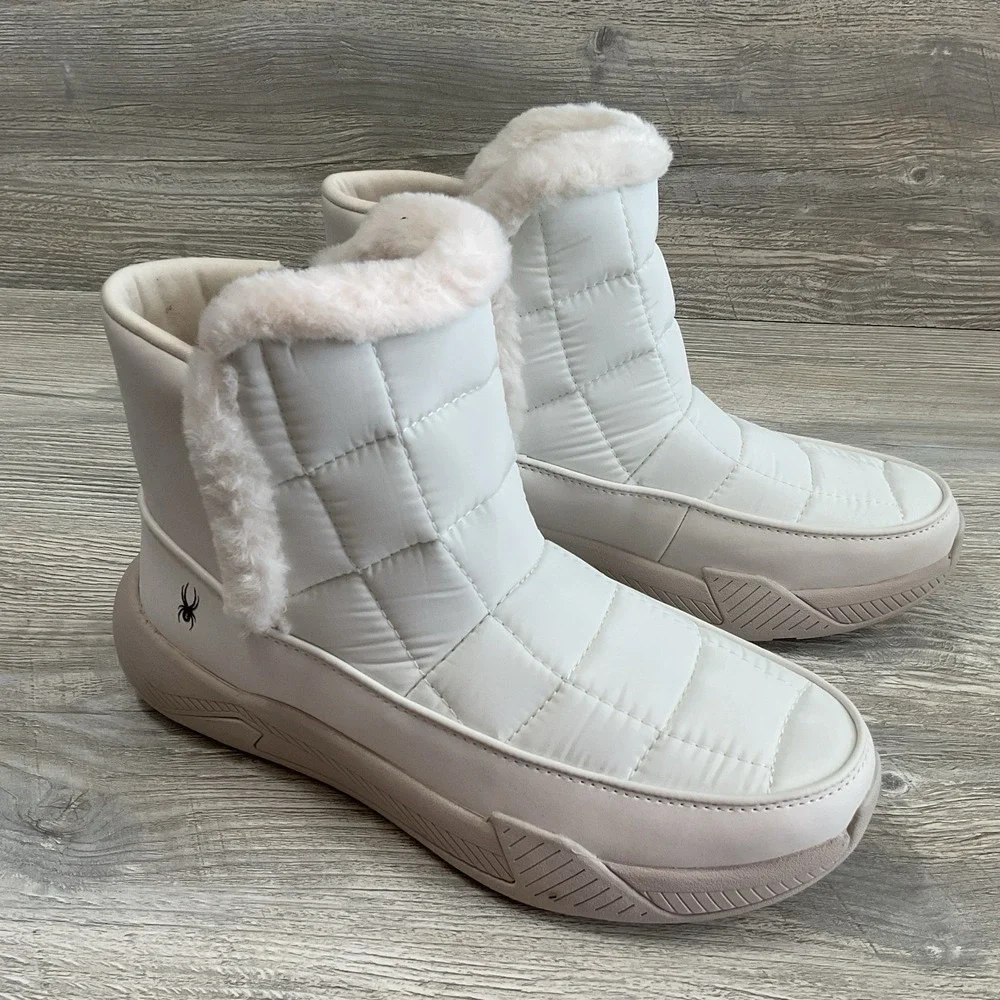 Spyder Women's Lumi Waterproof Primaloft Insulated Boots White Size 8 M NEW